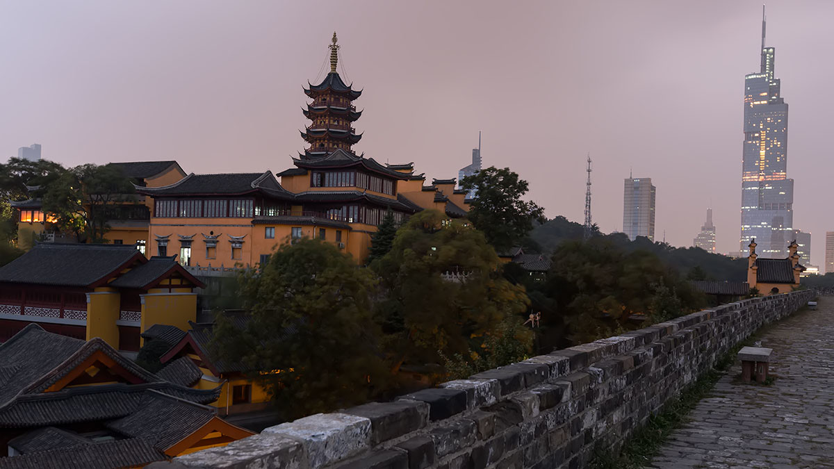 竹院秋風 南京歷史文化積淀與現代風光的完美融合